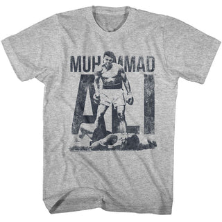 Muhammad Ali Muhammad Ali Blue Distress Adult T-Shirts