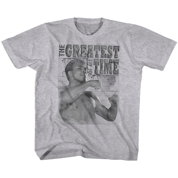 Muhammad Ali-Training Stance-Gray Heather Toddler S/S T-Shirt-4T - Gray Heather