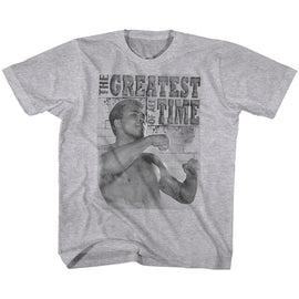 Muhammad Ali-Training Stance-Gray Heather Toddler S/S T-Shirt-3T - Gray Heather