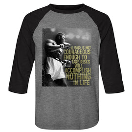 Muhammad Ali-1240 G20-Premium Heather/Vintage Black Adult 3/4 Sleeve Raglan-S - Premium Heather/Vintage Black