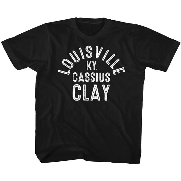 Muhammad Ali-Louisville-Black Toddler S/S T-Shirt-4T - Black