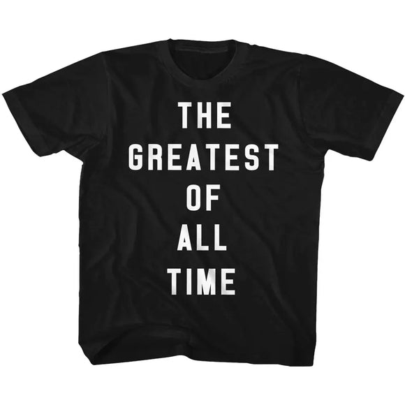Muhammad Ali-Goat-Black Youth S/S T-Shirt-Xs (5-6) - Black
