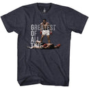 Muhammad Ali-Goat-Navy Heather Adult S/S T-Shirt - Navy Heather