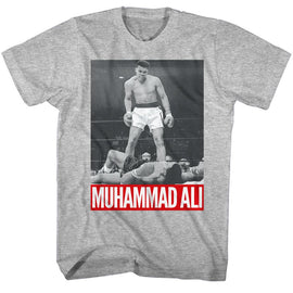 Muhammad Ali-Ali 1068-Gray Heather Adult S/S T-Shirt - Gray Heather
