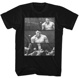 Muhammad Ali-Ali Over Liston 3 Box-Black Adult S/S T-Shirt - Black