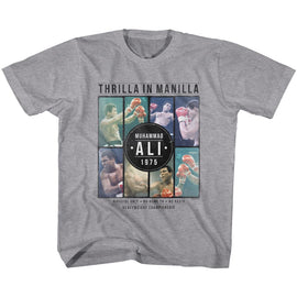 Muhammad Ali-Collage-Gray Heather Toddler S/S T-Shirt-4T - Gray Heather