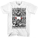 Muhammad Ali-Sixfourchamp-White Adult S/S T-Shirt - White