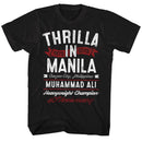 Muhammad Ali-Thrilla-Black Adult S/S T-Shirt - Black