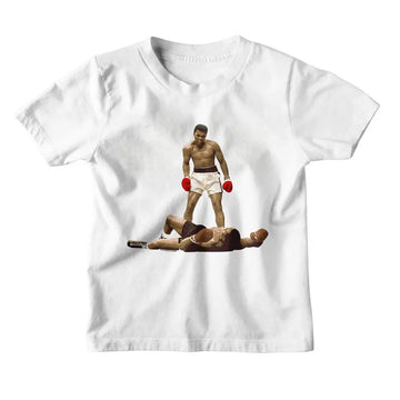 Muhammad Ali-Muhammad Ali I Am The Greatest-White Youth S/S T-Shirt-Xs (5-6) - White