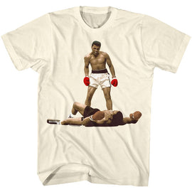 Muhammad Ali-I Am The Greatest-Natural Adult S/S T-Shirt - Natural