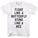 Muhammad Ali-Floatie-White Adult S/S T-Shirt - White