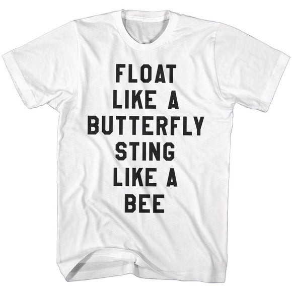 Muhammad Ali-Floatie-White Adult S/S T-Shirt - White