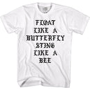 Muhammad Ali-Float-White Adult S/S T-Shirt - White