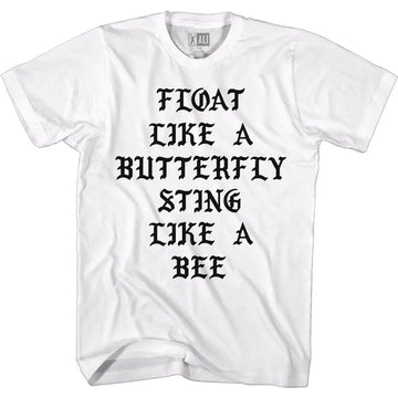 Muhammad Ali-Float-White Adult S/S T-Shirt - White