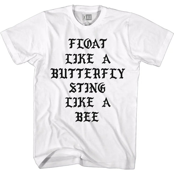 Muhammad Ali-Float-White Adult S/S T-Shirt - White