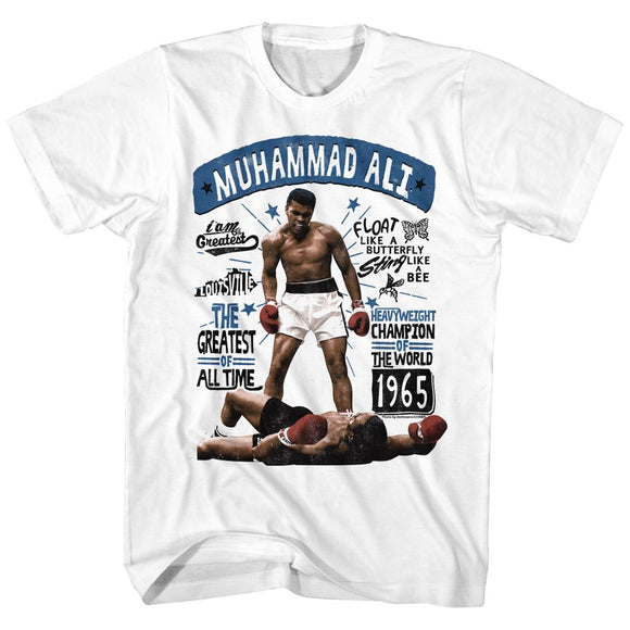 Muhammad Ali-Muhammadali-White Adult S/S T-Shirt - White