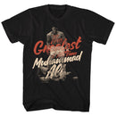 Muhammad Ali-Great-Black Adult S/S T-Shirt - Black