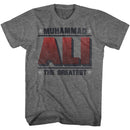 Muhammad Ali-Greatest-Graphite Heather Adult S/S T-Shirt - Graphite Heather