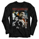 Muhammad Ali-Muhammad Ali Bootleg-Black Adult L/S T-Shirt - Black