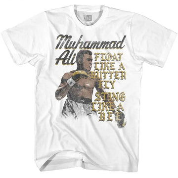 Muhammad Ali-Floatsting-White Adult S/S T-Shirt - White