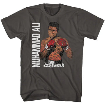 Muhammad Ali-Round One-Smoke Adult S/S T-Shirt - Smoke
