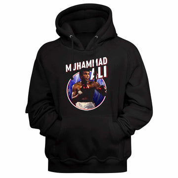 Muhammad Ali 1157 D35 Black Adult Hooded Sweatshirt