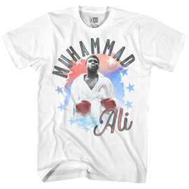 Muhammad Ali-Alirwb-White Adult S/S T-Shirt - White