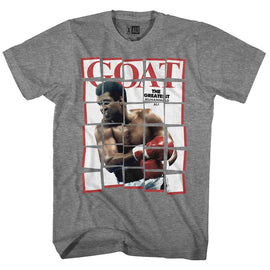 Muhammad Ali-Goaty-Graphite Heather Adult S/S T-Shirt - Graphite Heather