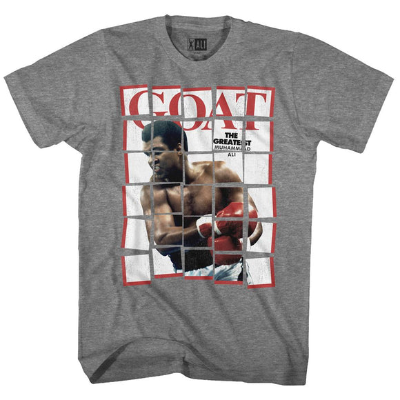 Muhammad Ali-Goaty-Graphite Heather Adult S/S T-Shirt - Graphite Heather