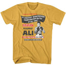 Muhammad Ali-Telecast-Ginger Adult S/S T-Shirt - Ginger