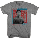 Muhammad Ali-The Lip Of Louisville-Graphite Heather Adult S/S T-Shirt - Graphite Heather