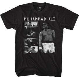 Muhammad Ali-Alicollage-Black Adult S/S T-Shirt - Black