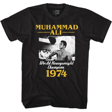 Muhammad Ali-Ma74Ss-Black Adult S/S T-Shirt - Black