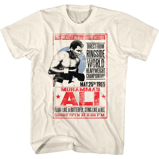 Muhammad Ali 1965 Poster Adult T-Shirts