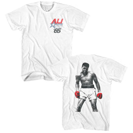 Muhammad Ali-Muhammad Ali World Champ-White Adult S/S T-Shirt ***F&B***-S - White
