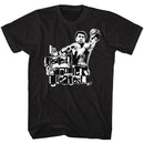 Muhammad Ali-Double Great-Black Adult S/S T-Shirt - Black