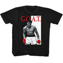 Muhammad Ali-Muhammad Ali Goat-Black Youth S/S T-Shirt-Xs (5-6) - Black