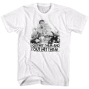 Muhammad Ali-Out Wit Out It-White Adult S/S T-Shirt - White