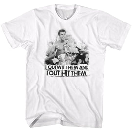 Muhammad Ali-Out Wit Out It-White Adult S/S T-Shirt - White