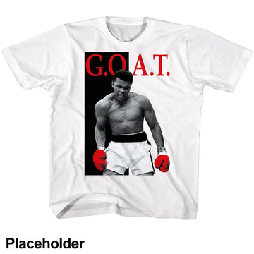 Muhammad Ali-Muhammad Ali Goat Again-White Youth S/S T-Shirt-Xs (5-6) - White