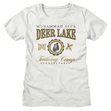 Muhammad Ali-Muhammad Ali Deer Lake Varsity Vintage-Vintage White Ladies S/S T-Shirt - Vintage White