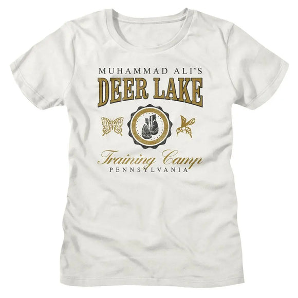 Muhammad Ali-Muhammad Ali Deer Lake Varsity Vintage-Vintage White Ladies S/S T-Shirt - Vintage White