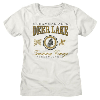 Muhammad Ali Muhammad Ali Deer Lake Varsity Vintage Ladies T-Shirts