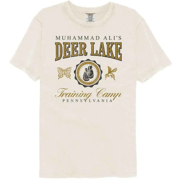 Muhammad Ali-Muhammad Ali Deer Lake Varsity Vintage-Ivory Adult S/S Comfort Color T-Shirt - Ivory