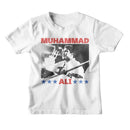 Muhammad Ali-Muhammad Ali Raising Fist-White Youth S/S T-Shirt-Xs (5-6) - White