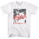 Muhammad Ali-Muhammad Ali The Greatest Bw-White Adult S/S T-Shirt - White