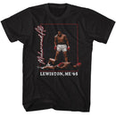 Muhammad Ali-Muhammad Ali Lewiston Me 65-Black Adult S/S T-Shirt - Black