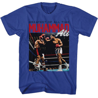 Muhammad Ali Muhammad Ali Fight Ring Light Adult T-Shirts
