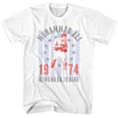 Muhammad Ali-Muhammad Ali Kinshasa Zaire 1974-White Adult S/S T-Shirt - White