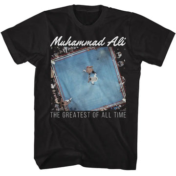 Muhammad Ali-Muhammad Ali Overhead Goat-Black Adult S/S T-Shirt - Black